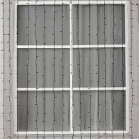 Гирлянда &laquo;Занавес&raquo; 2&times;6 м, IP44, УМС, тёмная нить, 1440 LED, свечение белое, мерцание, 220 В