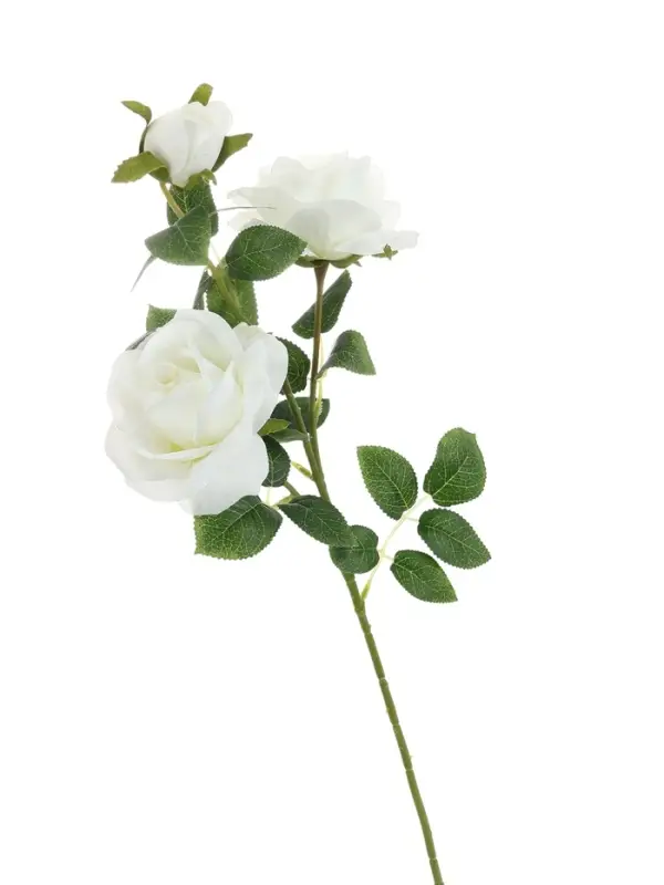 Цветы искусственные &laquo;Роза плетистая&raquo;, d=10 см, h=67 см, белые