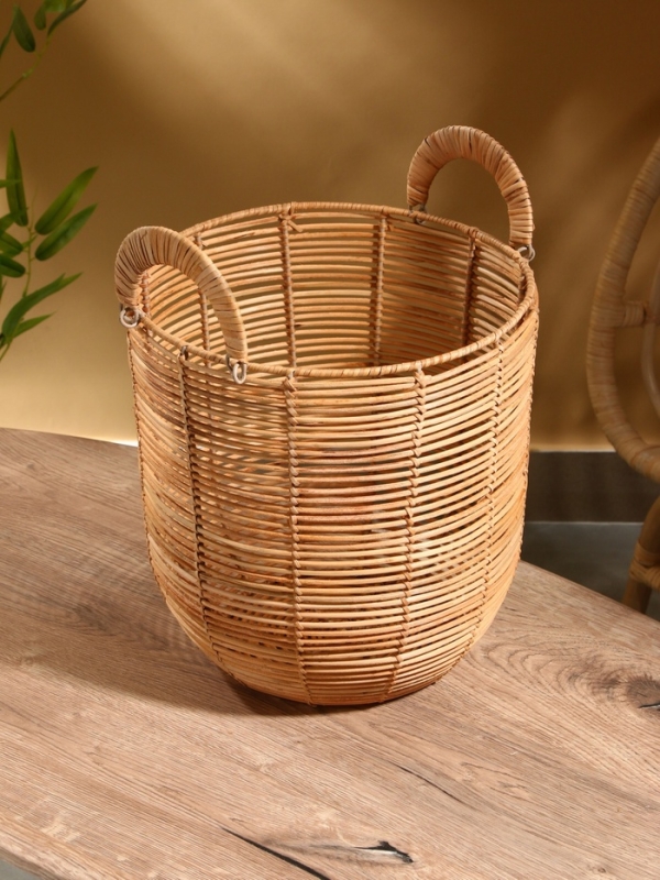 Корзина для белья, 31х31х31 см, ротанг