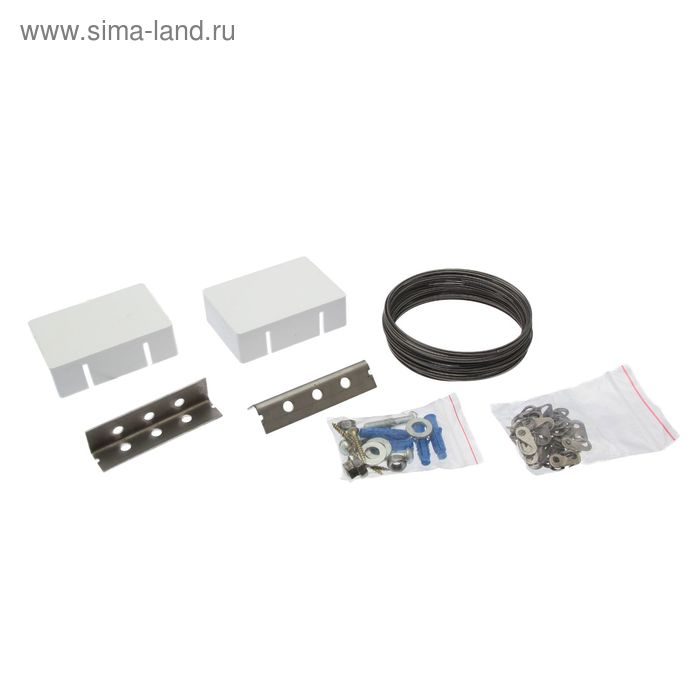 Карниз - струна Карниз - струна "Люкс", двухрядный, 5 м, металлический крючок