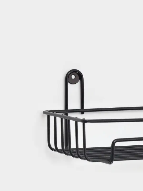 Полка для ванной 29*12,5*10 см, цвет черный Полка для ванной 29*12,5*10 см, цвет черный