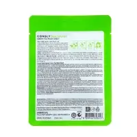 Тканевая маска Consly для лица с экстрактом листьев зелёного чая, 25 мл