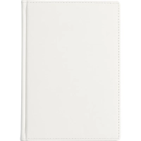 Ежедневник недатированный А5+, 136л, VELVET белый  3-115/23
