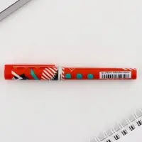 Ручка шариковая, синяя паста 0.7 мм с колпачком пластик «Кеды»