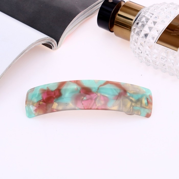 Заколка-автомат для волос Заколка-автомат для волос "Янтарная" 9 см, микс