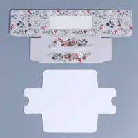 Коробка для макарун «Праздничная акварель» 12×5.5×5.5 см
