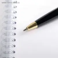 Ручка шариковая, синяя паста, 1 мм, пластик, автоматическая &laquo;Золотому учителю&raquo;