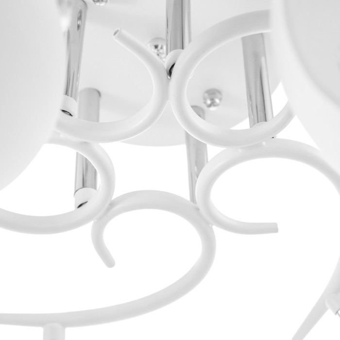 Люстра Люстра "Ава" 5хЕ27 40Вт бело-хромовый 58х58х27 см BayerLux