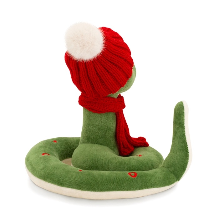 Новый год! Мягкая игрушка «Змей Сёма», в красной шапке, 20 см Новый год! Мягкая игрушка «Змей Сёма», в красной шапке, 20 см