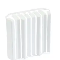 Накладки для прямоугольного плинтуса &laquo;Идеал. Дюра&raquo;, 80 мм, 8 штук, цвет 001 белый