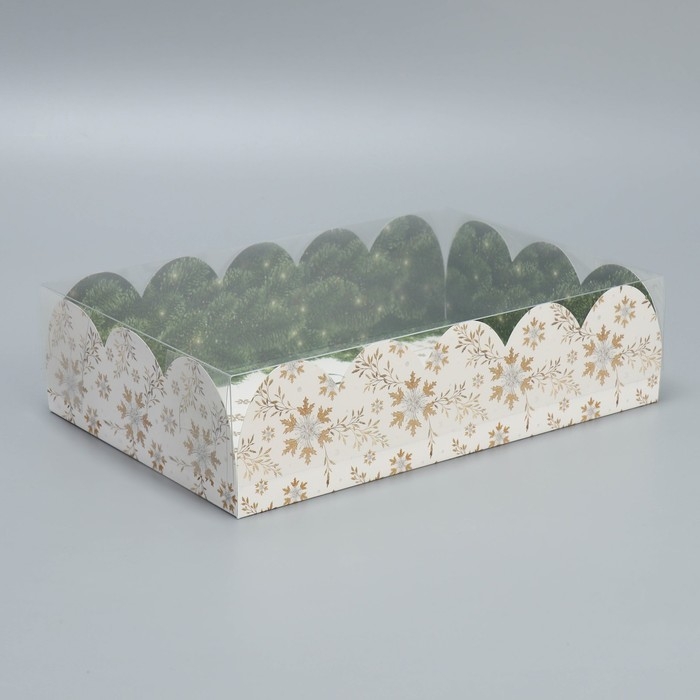 Коробка подарочная с PVC крышкой «Счастья в новом году», 20 х 30 х 8 см, Новый год Коробка подарочная с PVC крышкой «Счастья в новом году», 20 х 30 х 8 см, Новый год