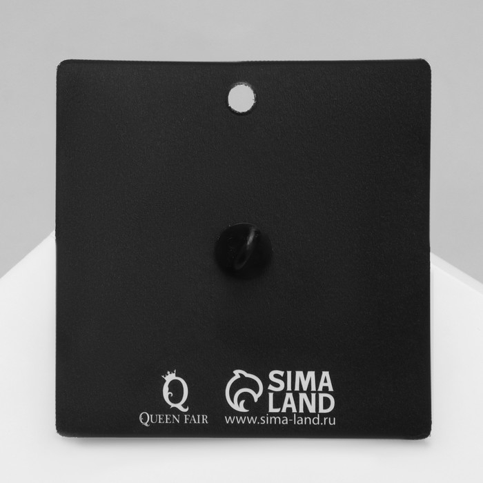 Значок «Вечная любовь», цвет чёрно-белый в чёрном металле Значок «Вечная любовь», цвет чёрно-белый в чёрном металле