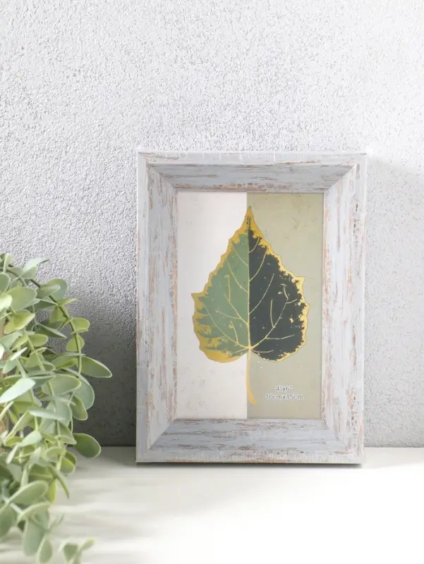 Фоторамка пластик 10х15 см "Прованс" серо-голубой 19х13,7х3 см