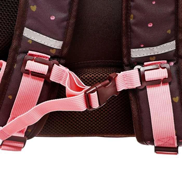 Рюкзак каркасный 38 х 29 х 16 см, Hatber Ergonomic Plus Рюкзак каркасный 38 х 29 х 16 см, Hatber Ergonomic Plus "Милашка" NRk_85019