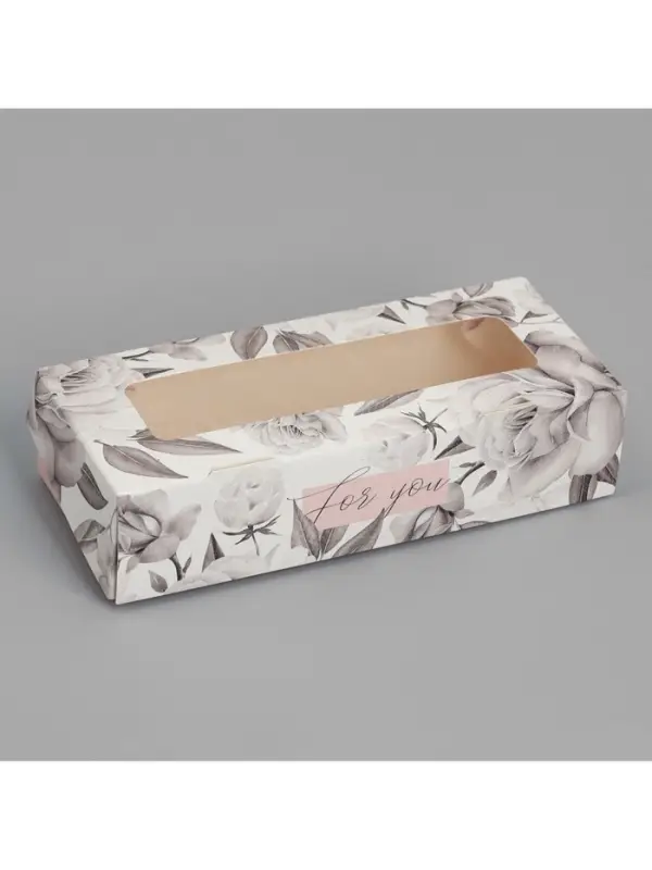 Кондитерская упаковка, коробка с ламинацией &laquo;Графика&raquo;, 17&times;7&times;4 см