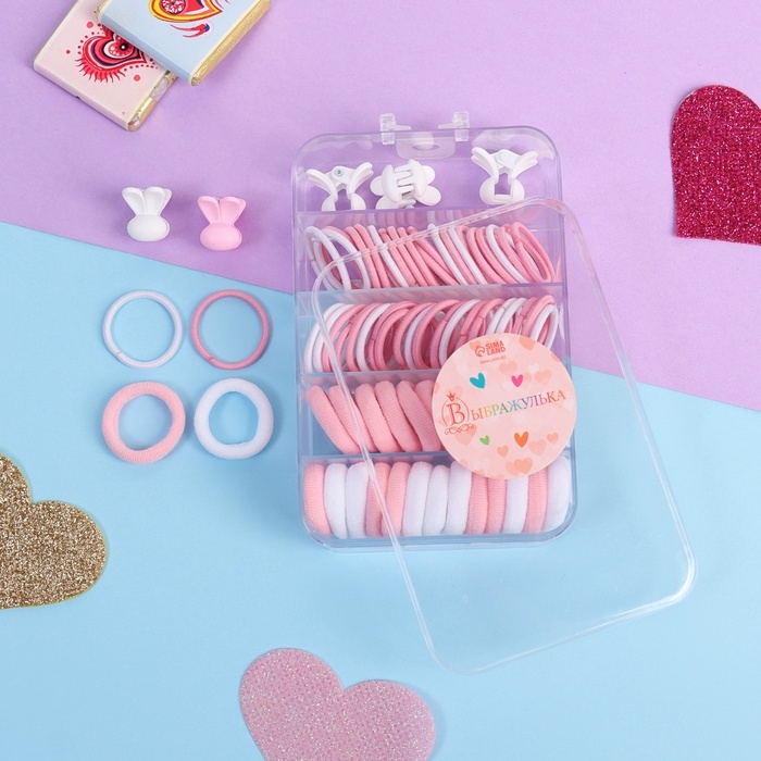 Набор для волос Набор для волос "Непоседа" (69 шт) нежность