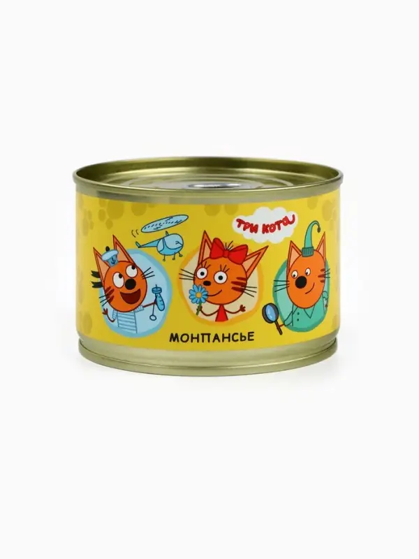 Леденцы монпансье в консервной банке &laquo;Три кота&raquo;, 100 г
