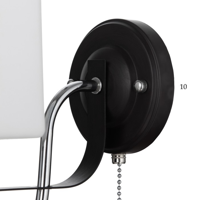 Бра Бра "Лиана" 1x60Вт E27 хром-коричневый 23х13х20 см.