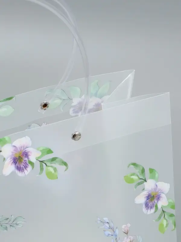 Пакет подарочный прозрачный , "Счастье" 30 х 26 х 12