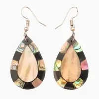 Серьги &laquo;Капельки&raquo;, 5.5&times;2 см, ракушка