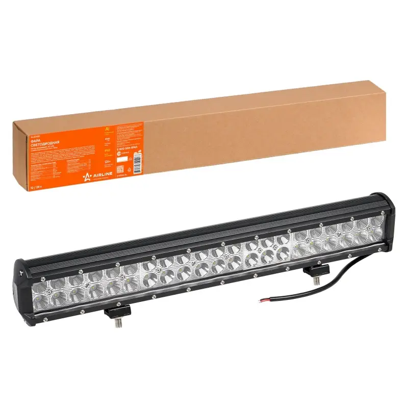 Фара светодиодная (балка) двухрядная, 42 LED комбинир. свет, 126W, (505х78х65) 12/24V