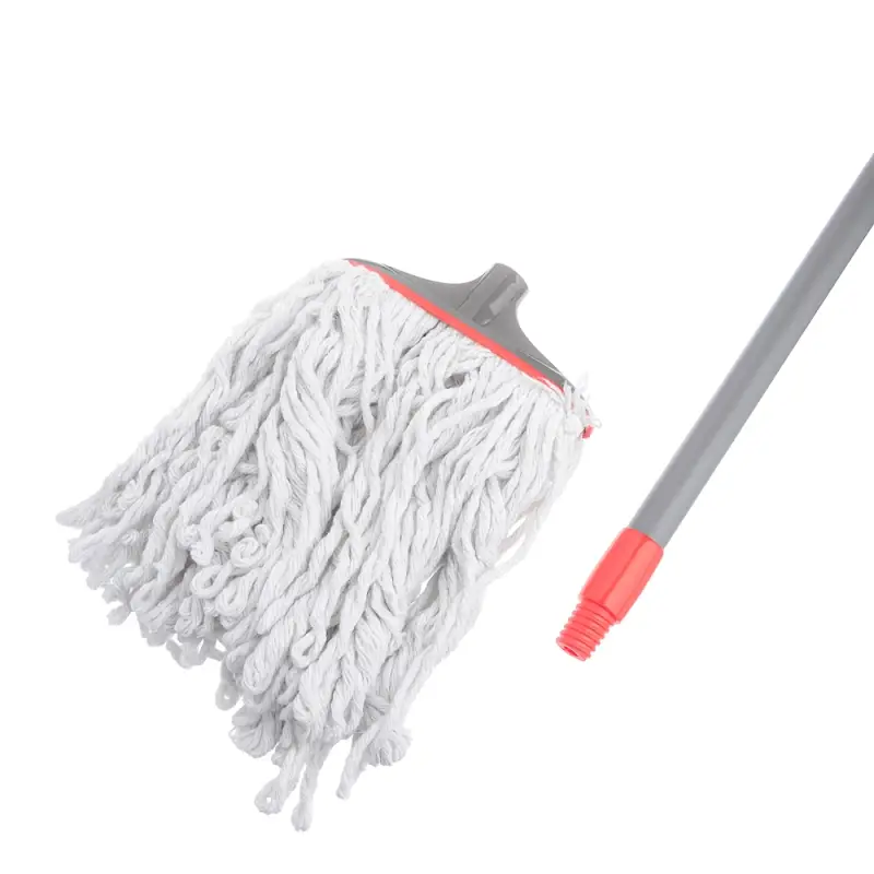 Швабра со сменной насадкой тм VETTA Премиум Грей, хлопок 240 гр., ручка 148 см