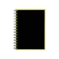 Тетрадь на спирали ErichKrause. Accent А5, 120 листов, в клетку, глянцевая ламинация, льняное тиснение, блок офсет, белизна 100%, МИКС