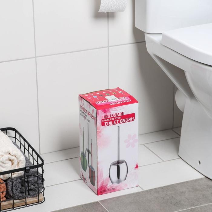 Ёршик для унитаза с подставкой, 12×12×37 см Ёршик для унитаза с подставкой, 12×12×37 см