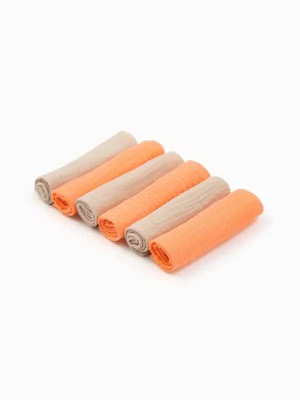 Платки носовые детские &laquo;Крошка Я. Песочница&raquo;, 20&times;20 см, набор 6 шт., муслин, 100 % хлопок