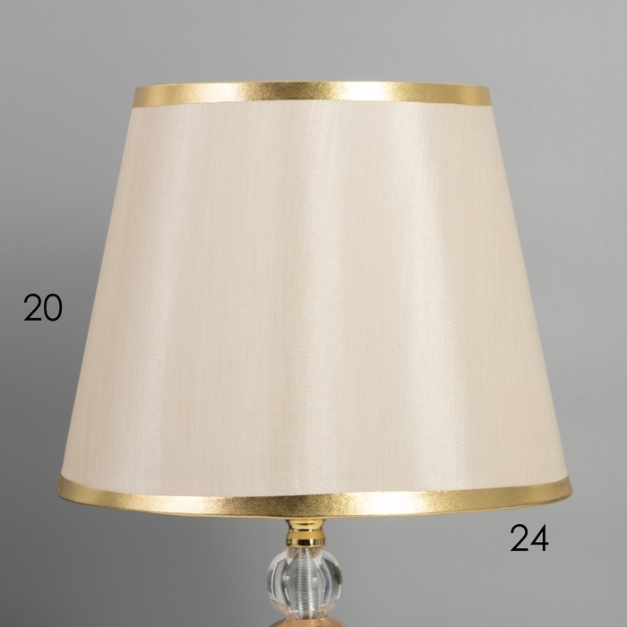 Лампа настольная Лампа настольная "Сентенция" 1х40Вт Е27+ LED подсветка 3Вт золото 25х25х45см