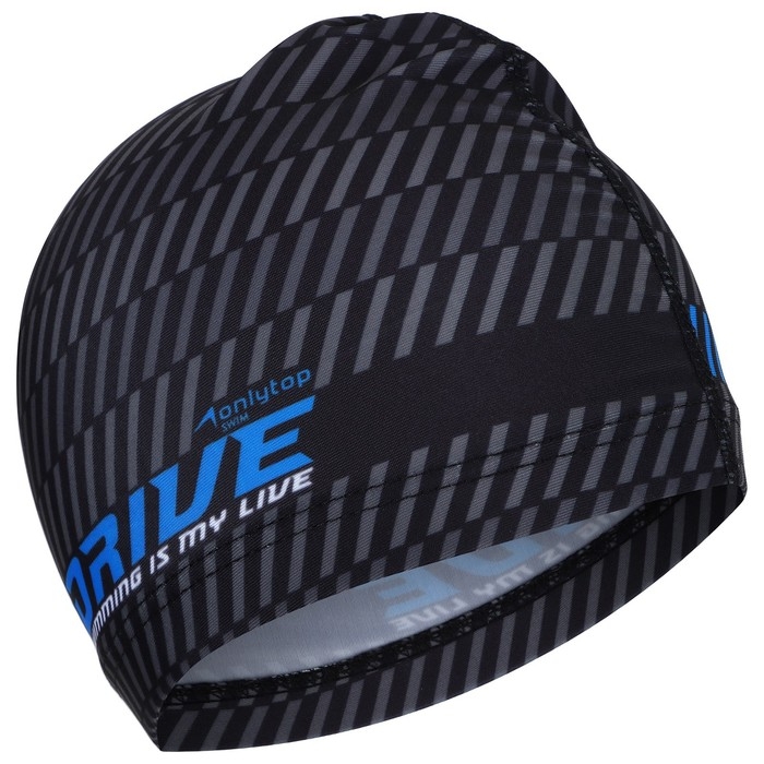 Шапочка для плавания взрослая ONLYTOP DRIVE, тканевая, обхват 54-60 см Шапочка для плавания взрослая ONLYTOP DRIVE, тканевая, обхват 54-60 см