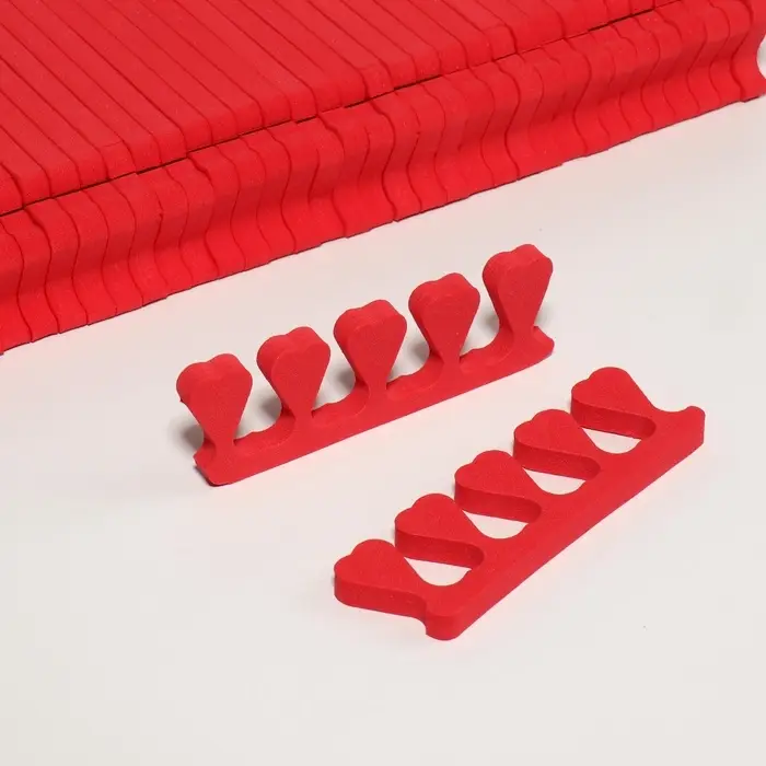 Набор разделителей для пальцев &laquo;Сердца&raquo;, 100 пар, МИКС