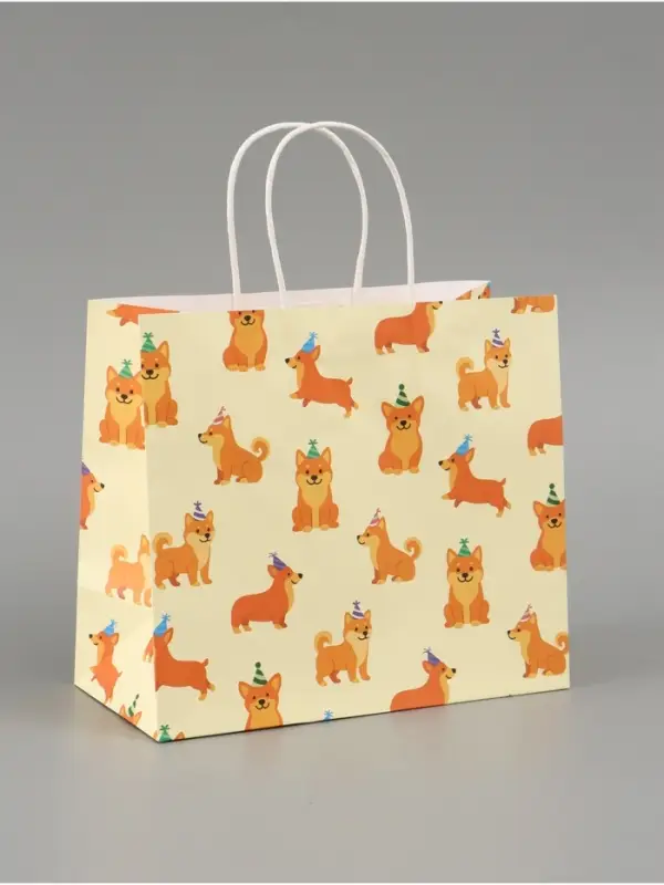 Пакет подарочный &laquo;Пёсики&raquo;, 25 х 22 х 12 см