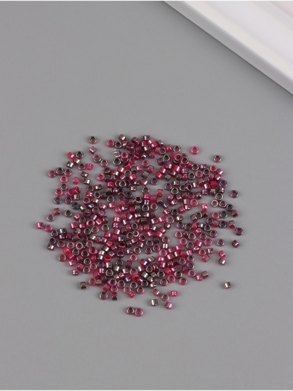 Бисер стекло  9/0  Бисер стекло  9/0 "Цилиндры. Фуксия" двухцветный, не выцветает 450 гр