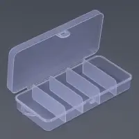 Органайзер для хранения мелочей, с подвесом, 5 ячеек, 12.8×6×2.5 см, прозрачный