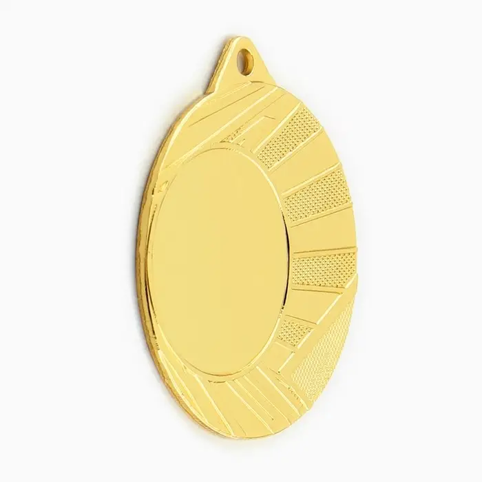 Медаль под нанесение, d= 4 см. Цвет золото. Без ленты
