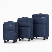 Чемодан на колёсах TEXTURA, кодовый замок, с увеличением, 36&times;25&times;58 см, 20", синий