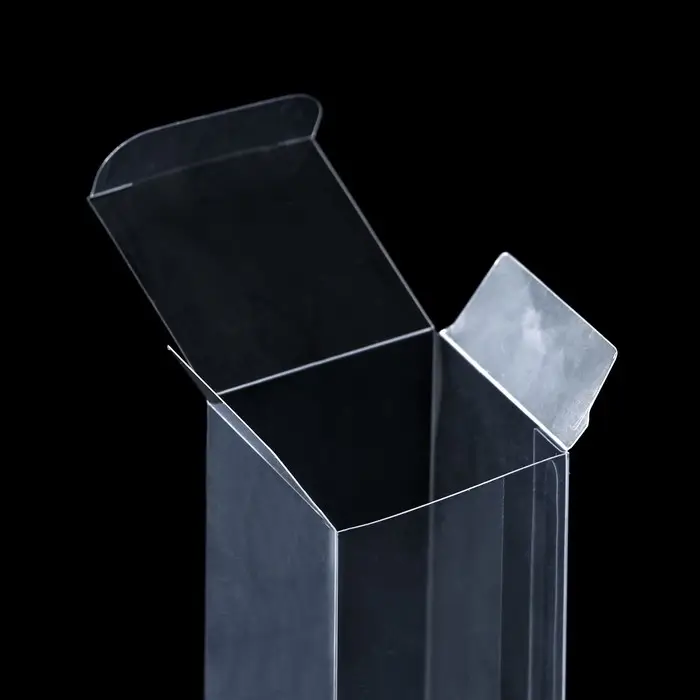 Складная прозрачная коробка из PVC, для упаковки подарков, 5×5×12 см