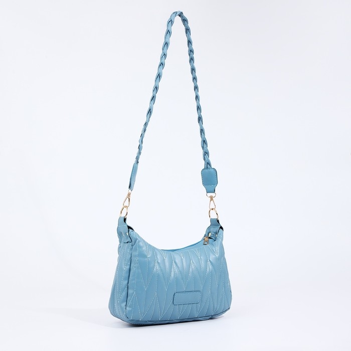 Сумка кросс-боди на молнии, цвет голубой Сумка кросс-боди на молнии, цвет голубой