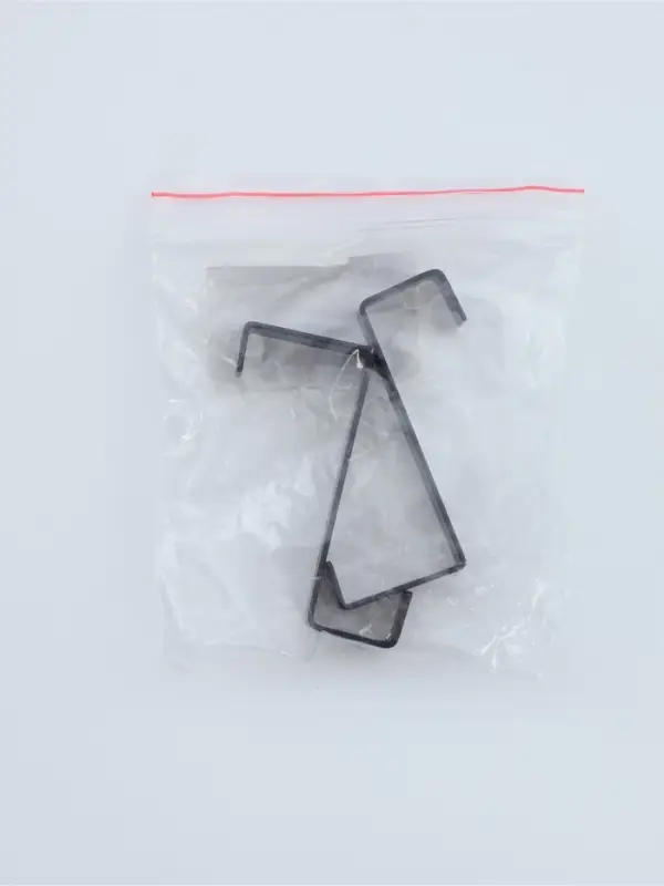 Крючки надверные Black Loft, 2 шт., металл, 5&times;6.5&times;1.5 см, чёрные