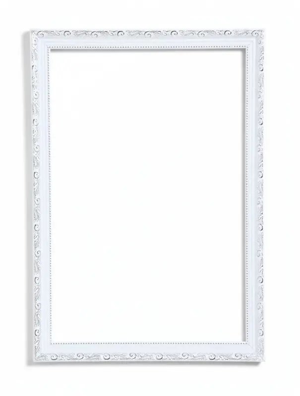Рама для картин и зеркал Artex Bray, 40&times;60 см, белая с серебром