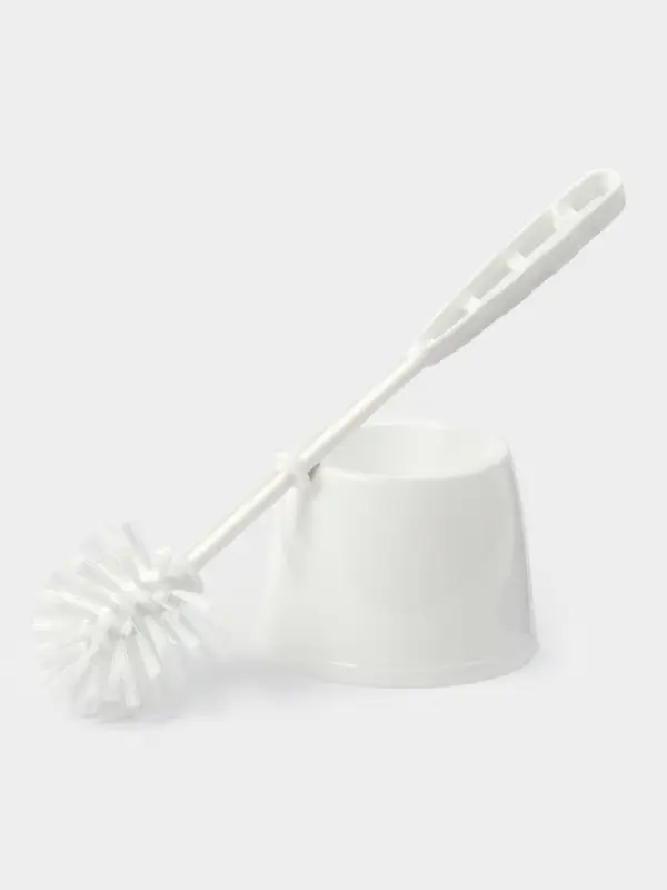 Ёршик для унитаза &laquo;Блеск. Эконом&raquo;, 12.5&times;12.5&times;37.5 см, с подставкой, белый