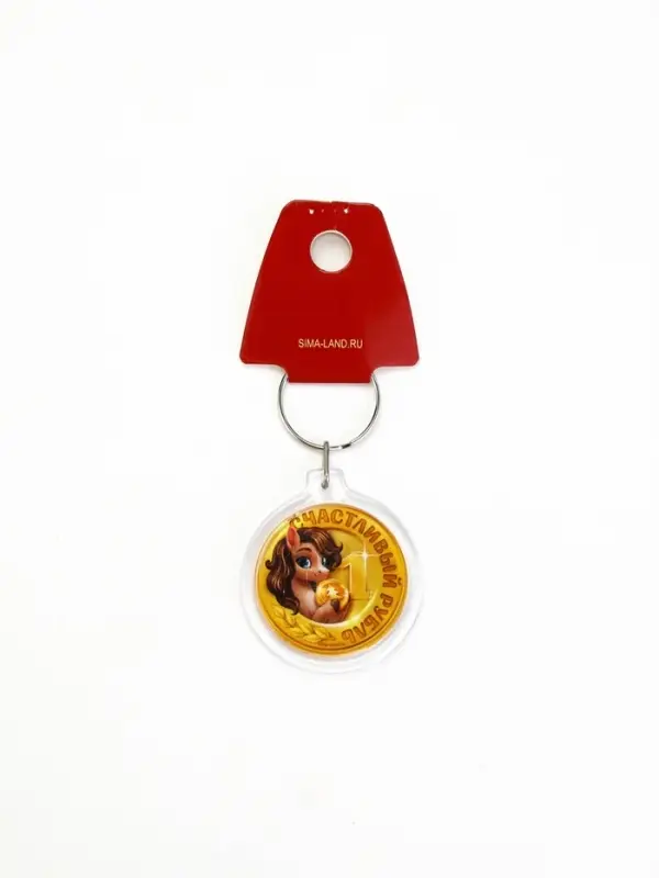 Брелок из пластика «Новогодний», 6 шт., 5×4 см, МИКС