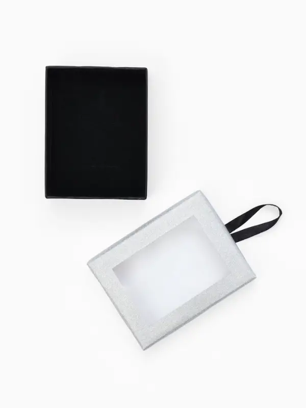 Набор подарочных коробочек 6 шт. под набор &laquo;Селебрити&raquo;, 7&times;9 см, серебристый, чёрный