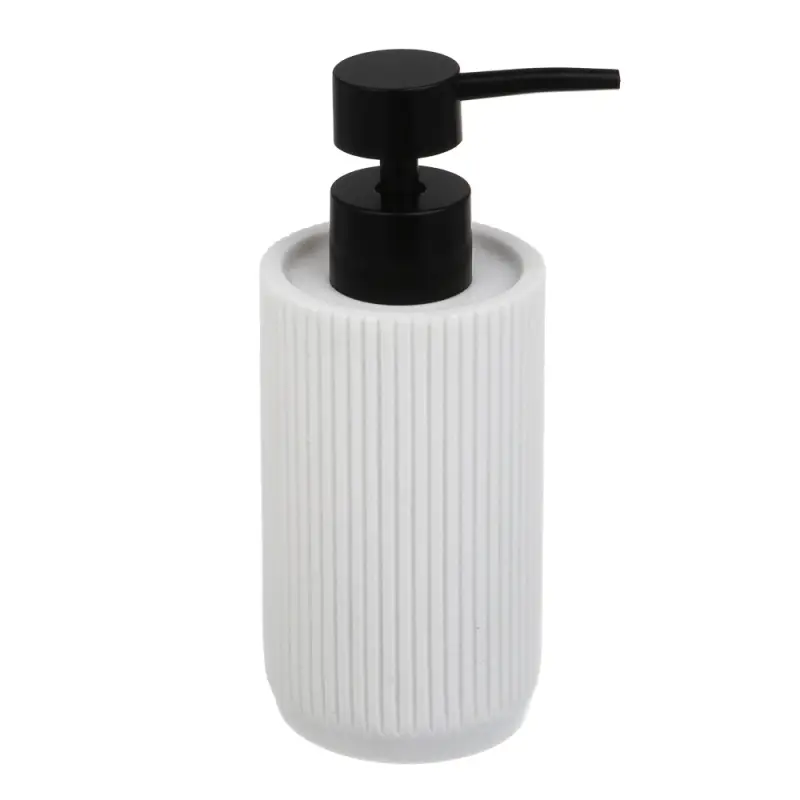 Диспенсер для жидкого мыла тм VETTA Дакота, 250мл, смола (полирезин), белый,&nbsp;6,5x6,5x16,5см