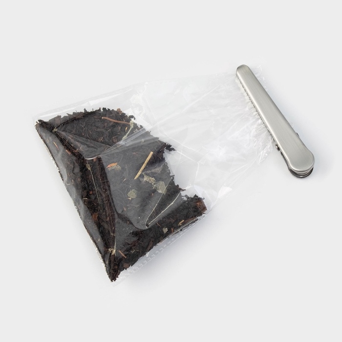 Зажим для пакетов Magistro «Крокодил», 9 см, нержавеющая сталь, серебристый Зажим для пакетов Magistro «Крокодил», 9 см, нержавеющая сталь, серебристый