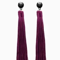 Серьги &laquo;Кисти&raquo; гармония, фиолетовые, L кисти 8.5 см