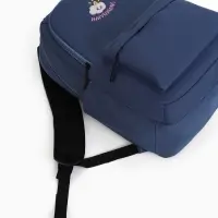 Рюкзак школьный на молнии, с карманами, размер 31&times;15&times;47 см, голубой