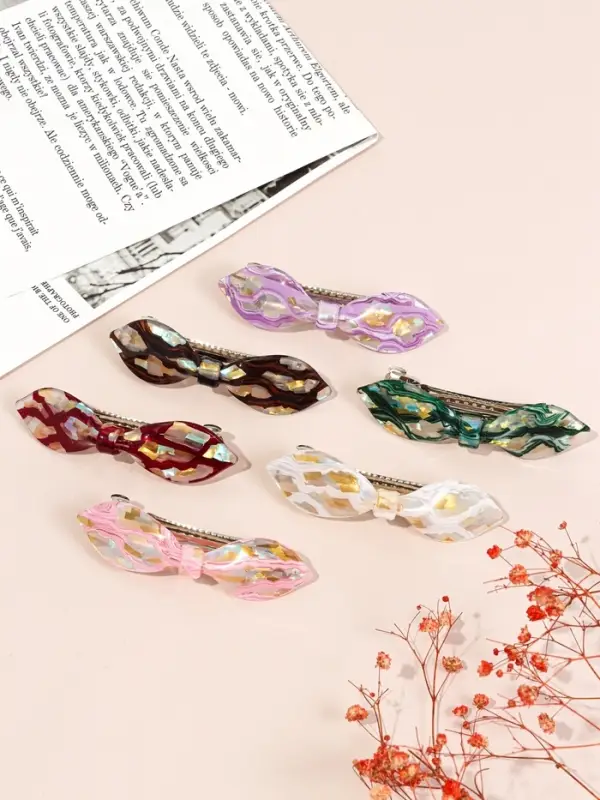 Заколка-автомат для волос "Велия" элегия, 9 см, микс