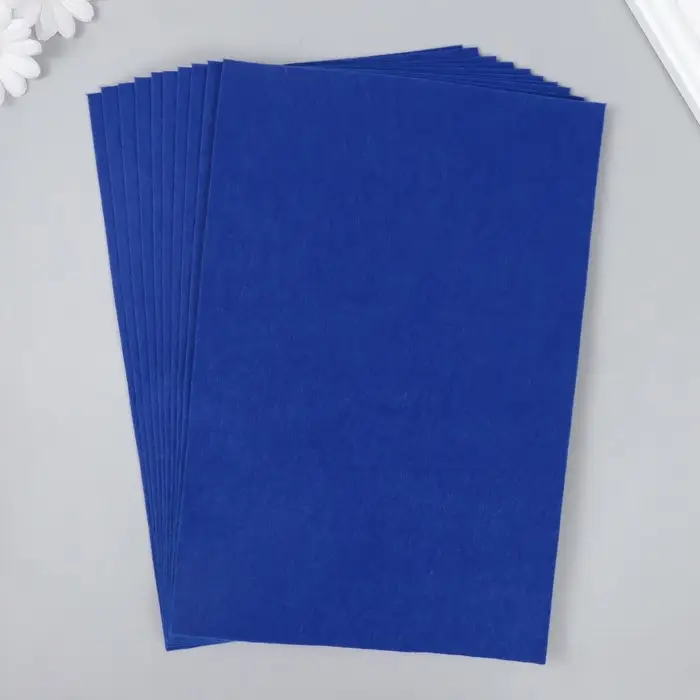 Фетр мягкий 1 мм 20х30 см, синий Фетр мягкий 1 мм 20х30 см, синий